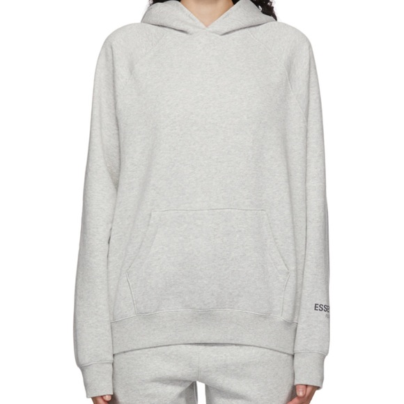 ESSENTIALS FEAR OF GOD HODDIE GREY - Picture 1 of 4